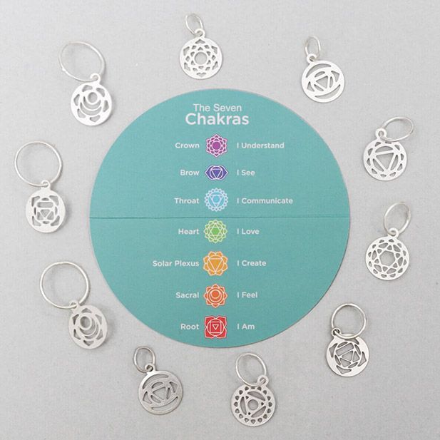 Marcadores de plata Chakra Mindful - KnitPro - Imagen 2